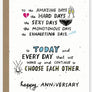 anniversary love card